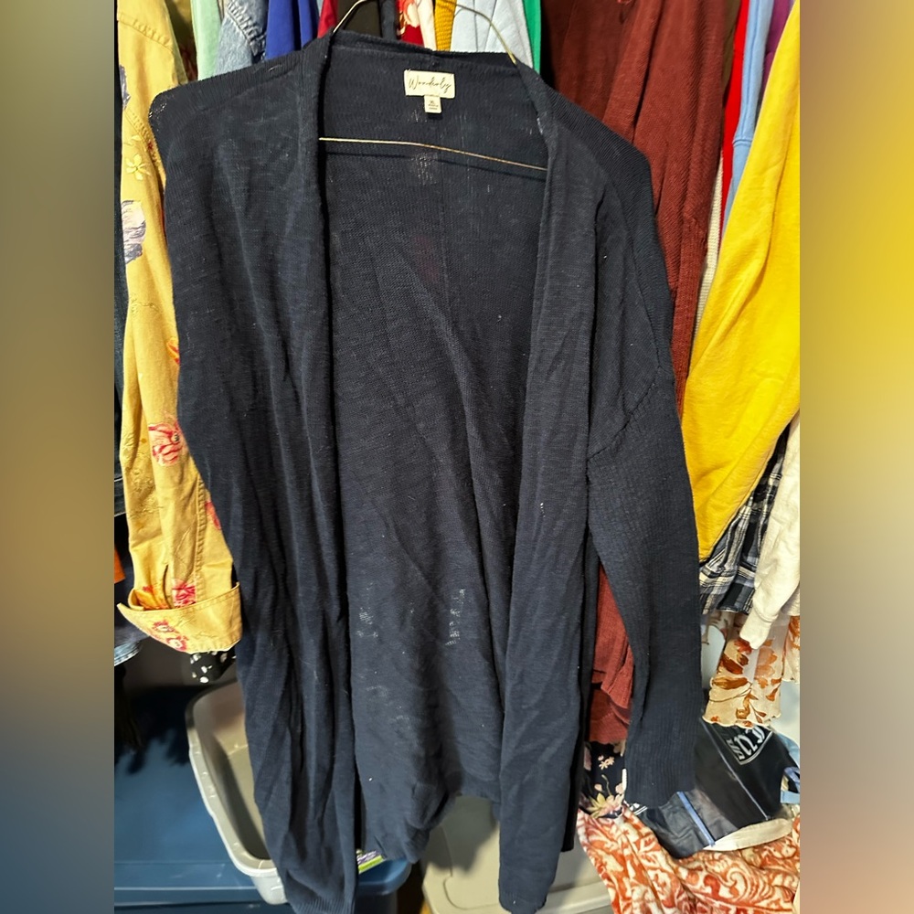 Navy Wonderly Cardigan